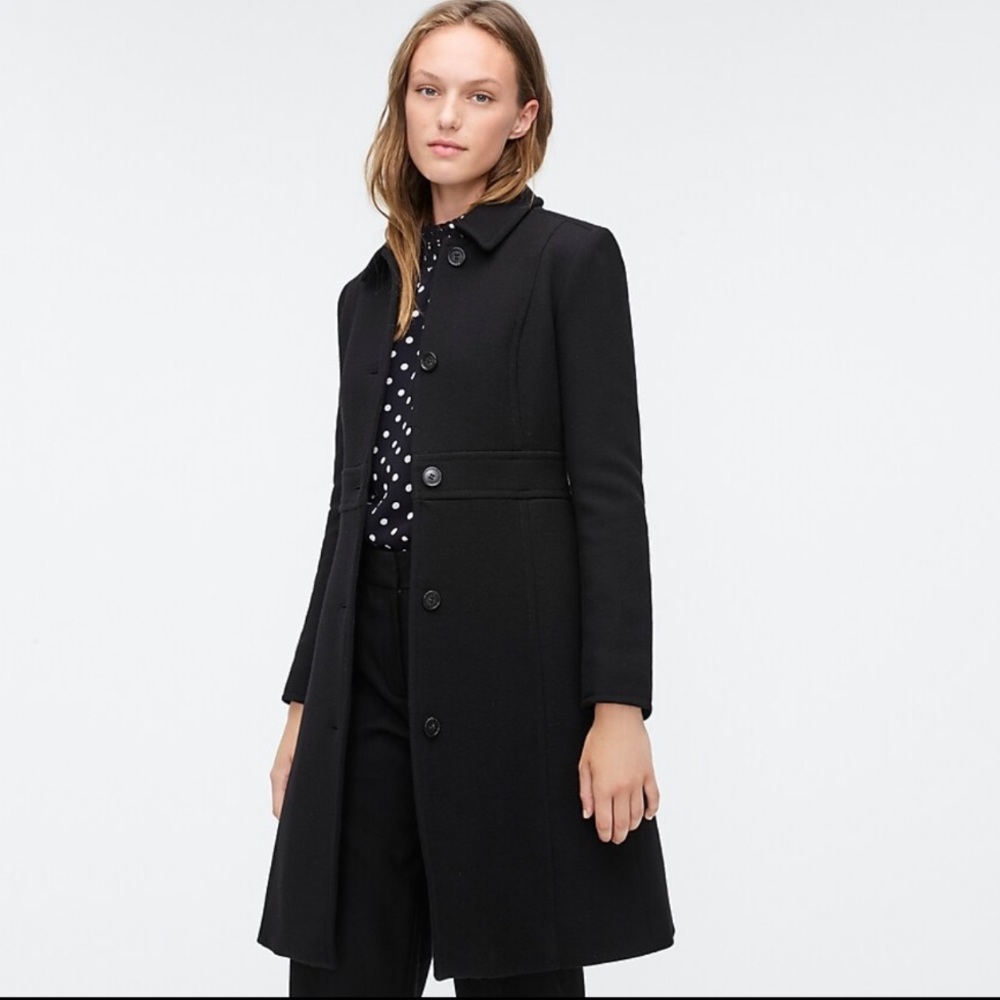J.Crew Classic Lady Day Coat In Italian Wool